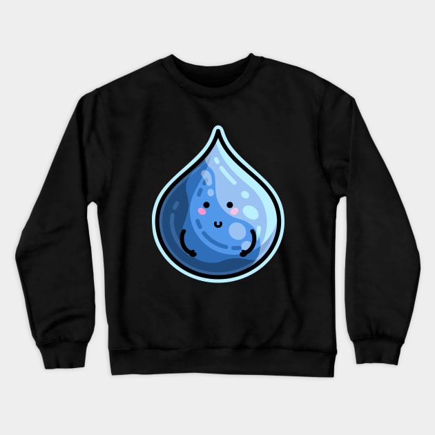 Kawaii Cute Water Droplet Crewneck Sweatshirt by freeves